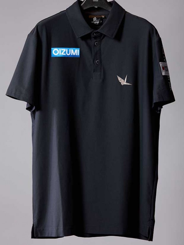 1PIU1UGUALE3 113GOLF FOR SHINGO KATAYAMA PLAIN  POLO / BLACK