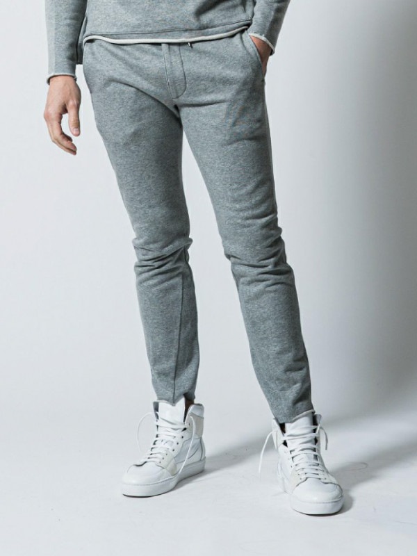 wjk triangle rib pants / T.GREY