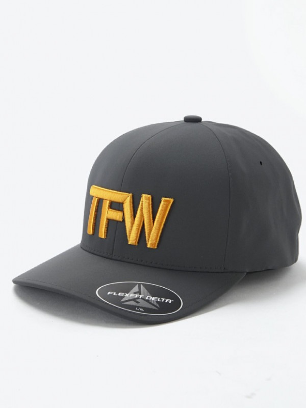 TFW49 6 PANEL CAP/ GREY x ORANGE