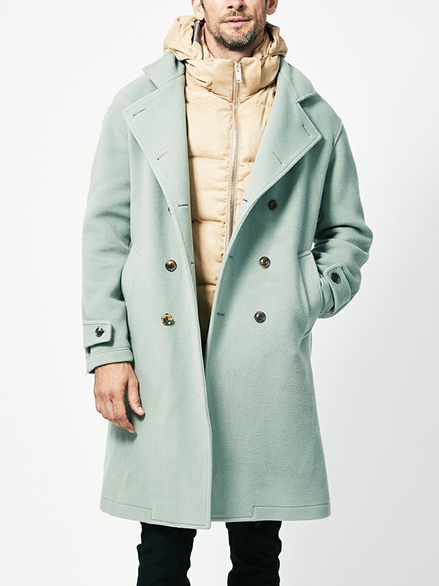 junhashimoto C07 OVER BELTED COAT / GREEN | junhashimoto 