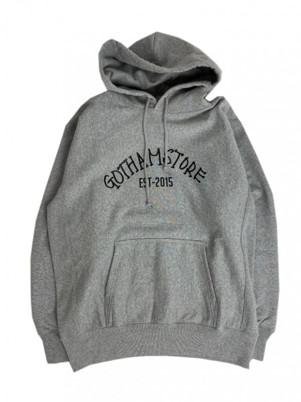 GOTHAM STORE LOGO HOODIE / GREY