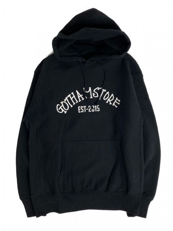 GOTHAM STORE LOGO HOODIE / BLACK