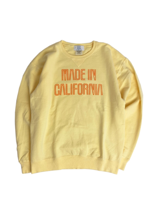 CALIFOLKS Crew Sweat MADE IN CALIFORNIA / YELLOW