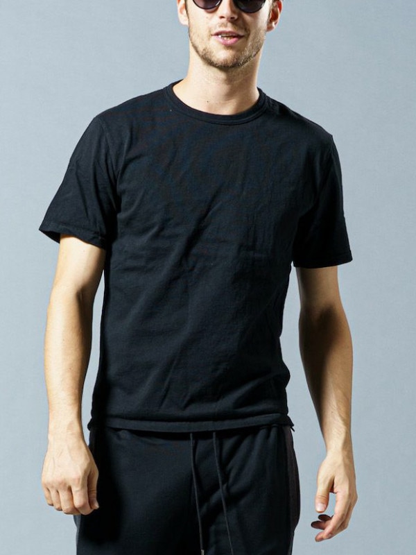 wjk U.S.A cotton H/S C/S / BLACK