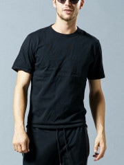 wjk U.S.A cotton H/S C/S / BLACK