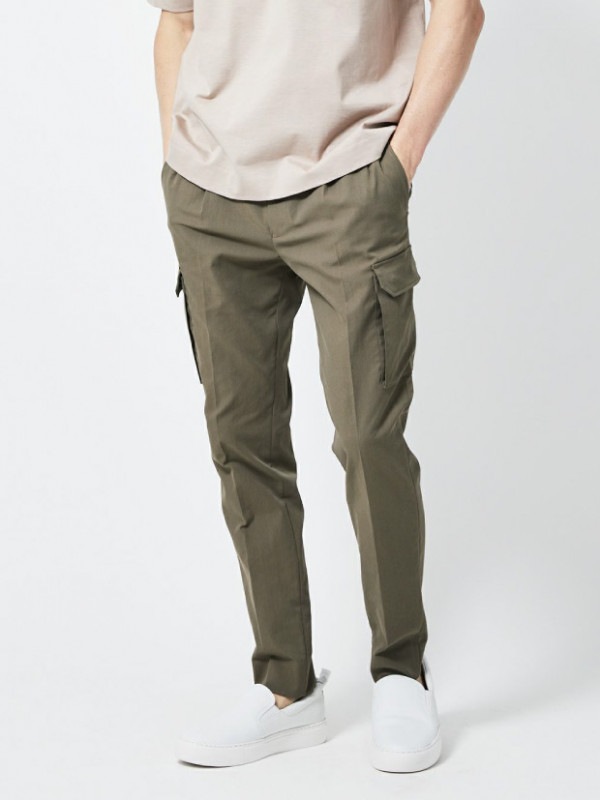 junhashimotoP11 DRESS CARGO PANTS / KHAKI