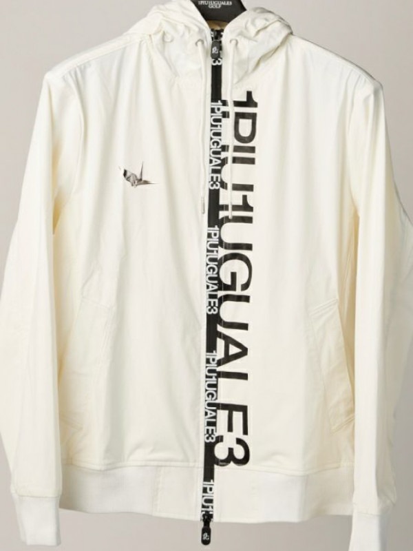 1PIU1UGUALE3 113GOLF WIND BREAKER PARKA / WHITE