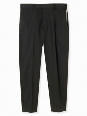 junhashimoto P04 TUCK LESS PANTS / BLACK