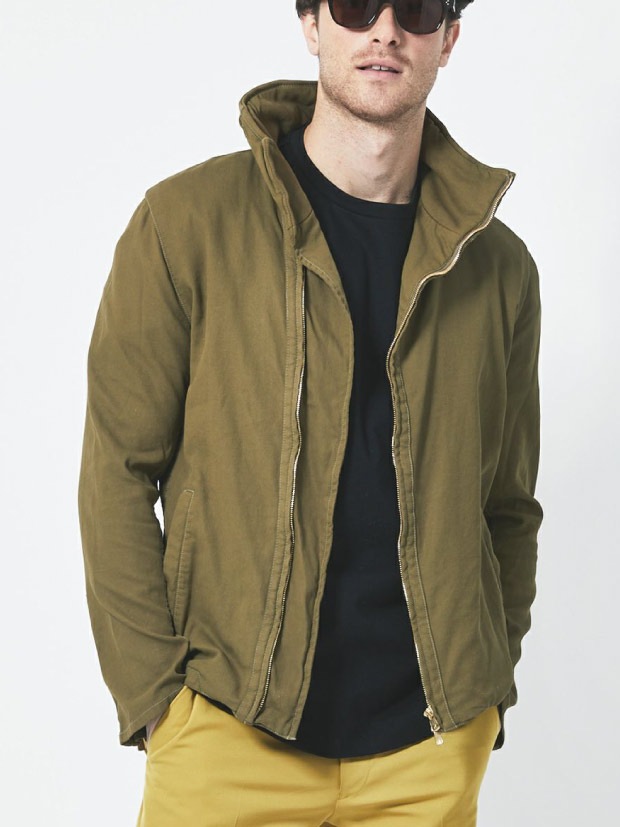 junhashimoto B10 SEMI DOUBLE STAND BLOUSON / KHAKI junhashimoto B10 SEMI DOUBLE STAND BLOUSON / KHAKI