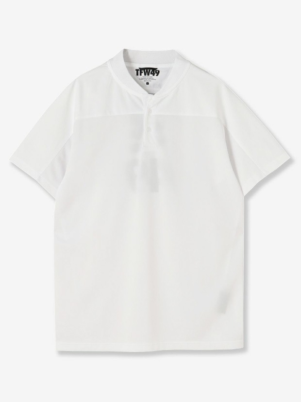 TFW49】COLLAR LESS LINE POLO TFW49 ゴルフ シャツ L COLLAR