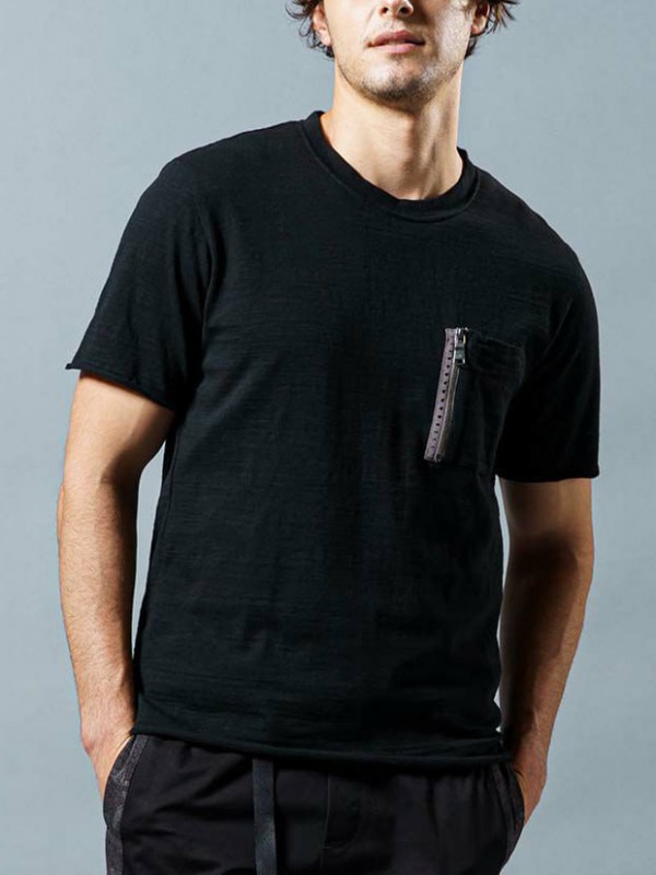 wjk irregular Vslab pocket-T / BLACK