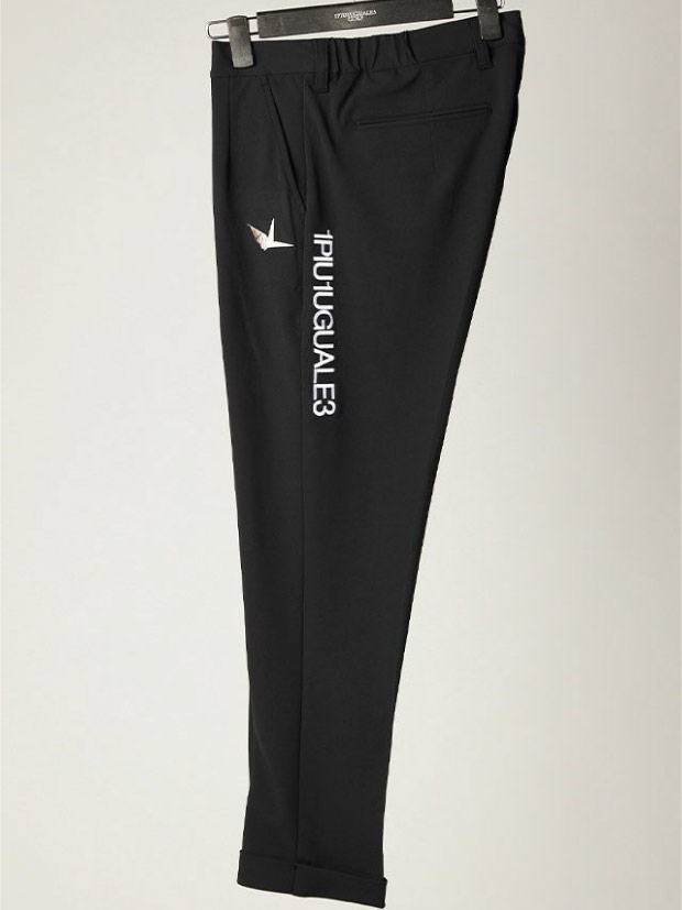 メンズウェア 1PIU1UGUALE3 GOLF TUCK PANTS 1PIU1UGUALE3 GOLF TUCK PANTS BLACK