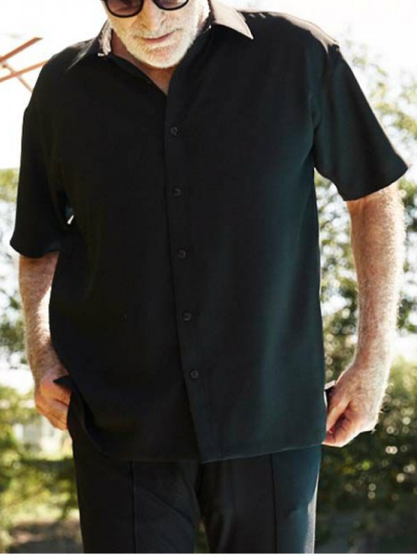 1PIU1UGUALE3 S/S BIG SHIRTS / BLACK