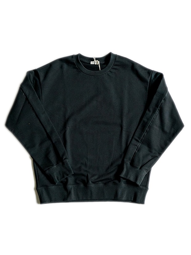 SeaGreen SHINY URAKE PULLOVER / BLACK