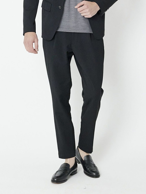 junhashimoto EASY TUCK PANTS / BLACK