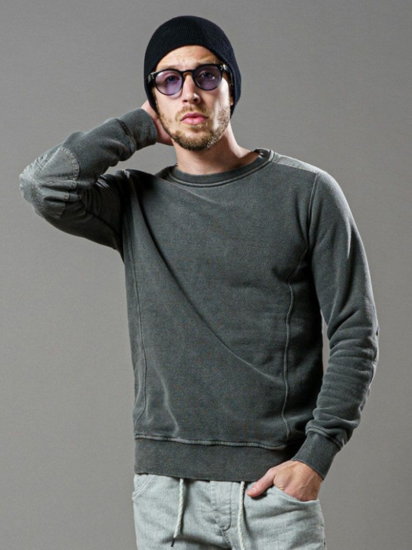 wjk military sweat / BLACK
