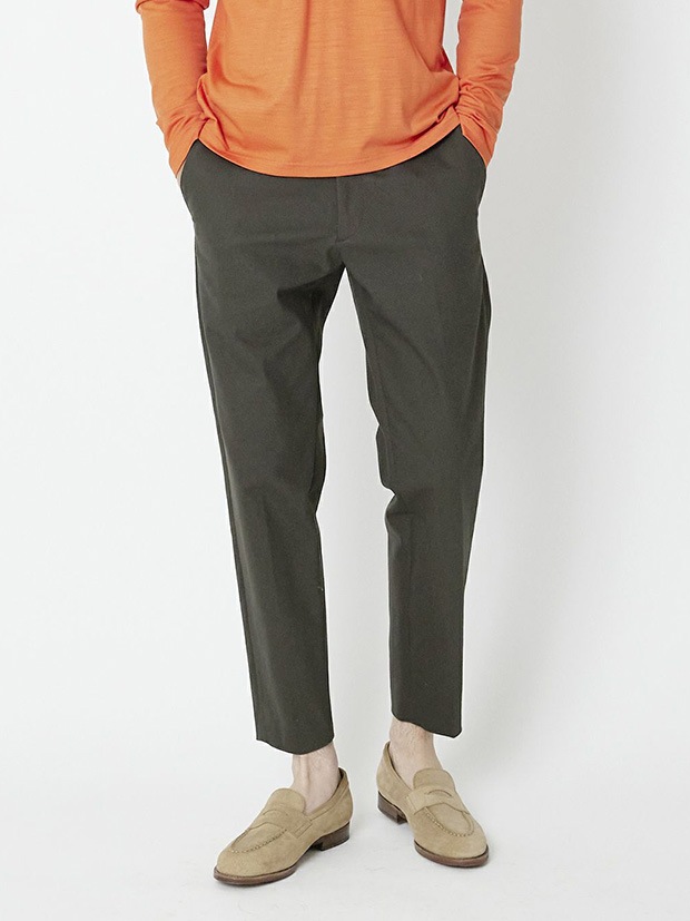 ジュンハシモト MONSTER STRETCH TUCK LESS PANTS