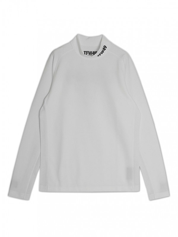 TFW49 LS MOCKNECK SIDE MESH / WHITE