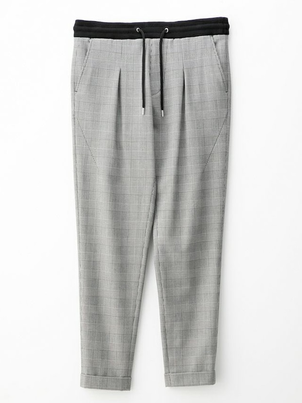 1PIU1UGUALE3 EASY SLACKS / BLACK/WHITE | ALL ITEM | rumbleFISH