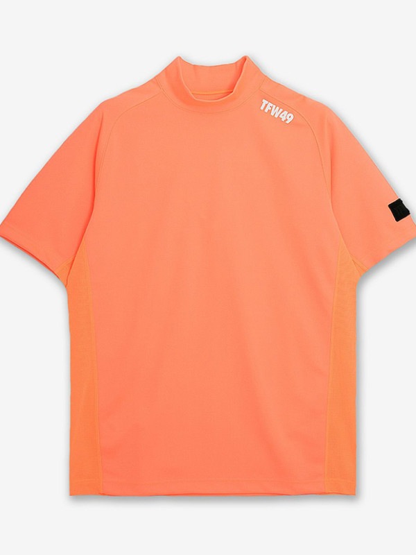 TFW49 MOCKNECK SIDE MESH T / ORANGE