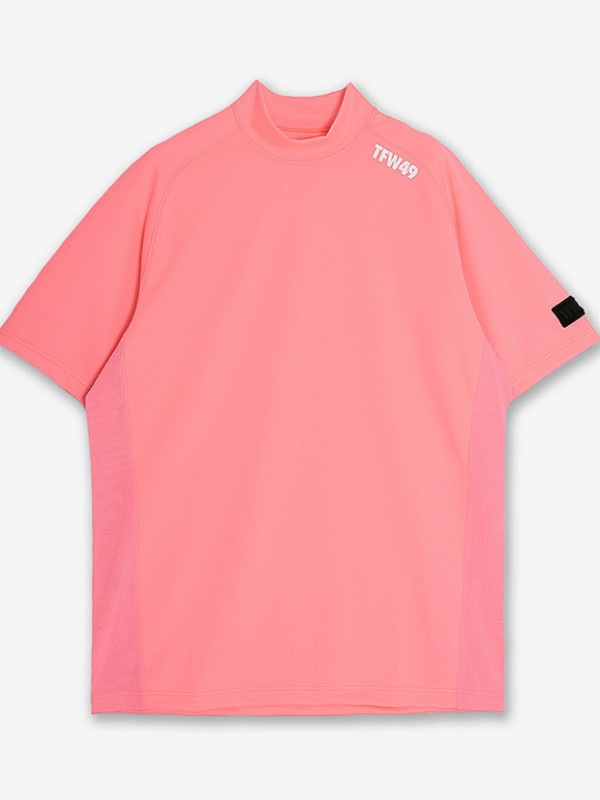 TFW49 MOCKNECK SIDE MESH T / PINK