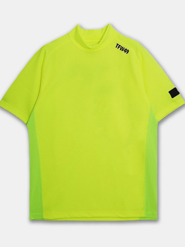 TFW49 MOCKNECK SIDE MESH T / YELLOW