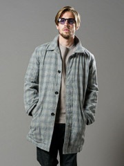 wjk check soutien collar coat / LIGHT CHECK