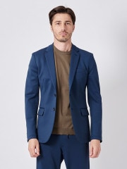 junhashimoto PRD JERSEY 2B JACKET / BLUE GREY