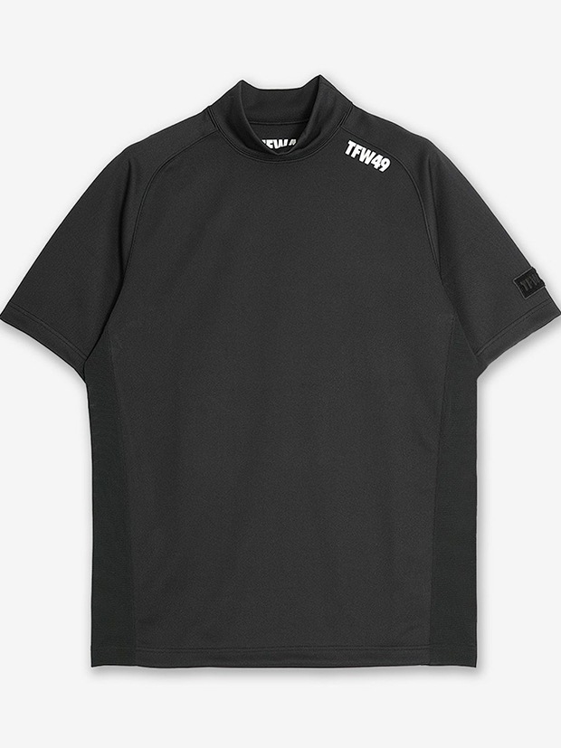 TFW49 MOCKNECK SIDE MESH T / BLACK