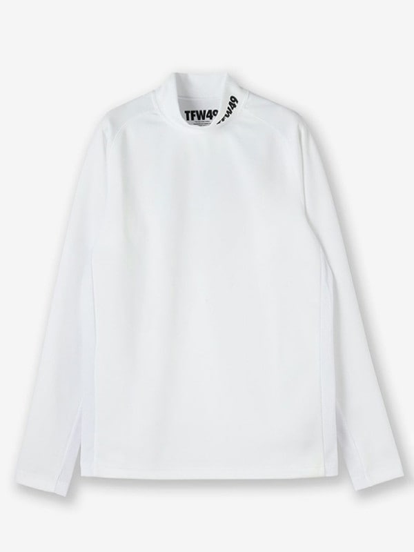 TFW49 LS MOCKNECK SIDE MESH / WHITE