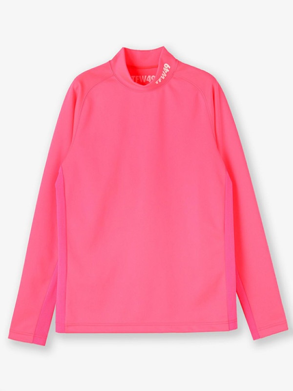 TFW49 LS MOCKNECK SIDE MESH / PINK