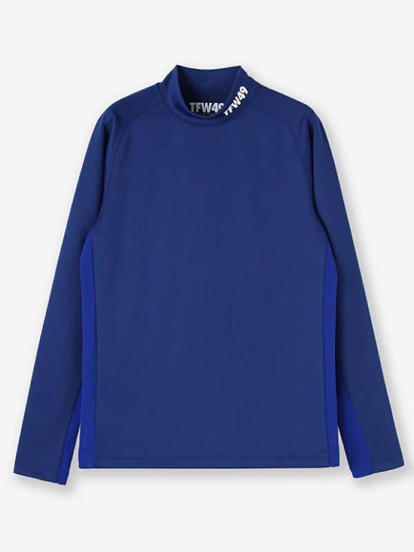 TFW49 LS MOCKNECK SIDE MESH / BLUE