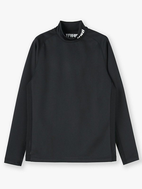 TFW49 LS MOCKNECK SIDE MESH / BLACK