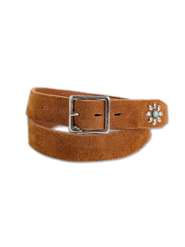 HTC SUEDE END ONLY #FLOWER TQ 1.25 / Lt.BROWN