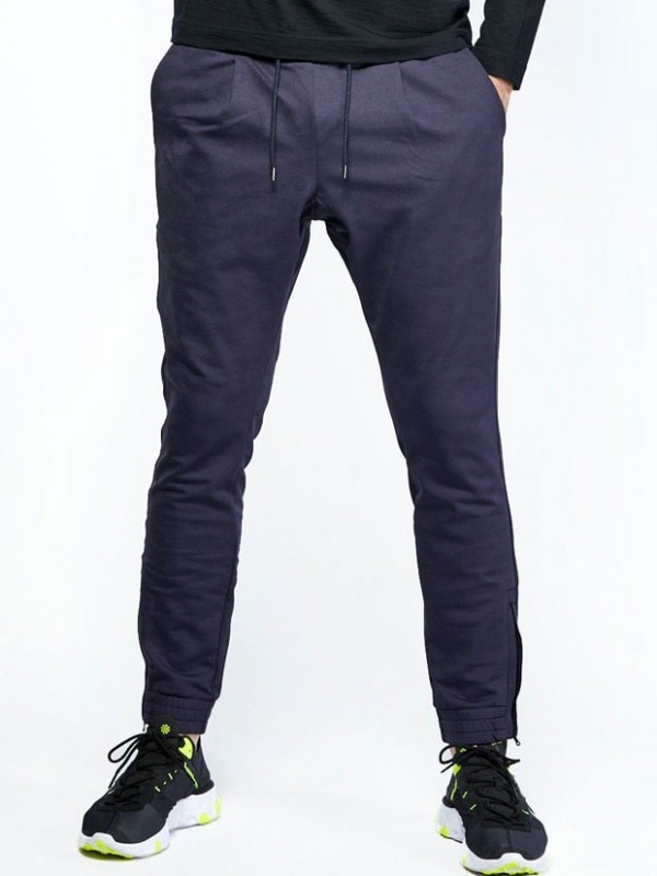 junhashimoto GATHER TUCK PANTS -Emboss Camo- NAVY