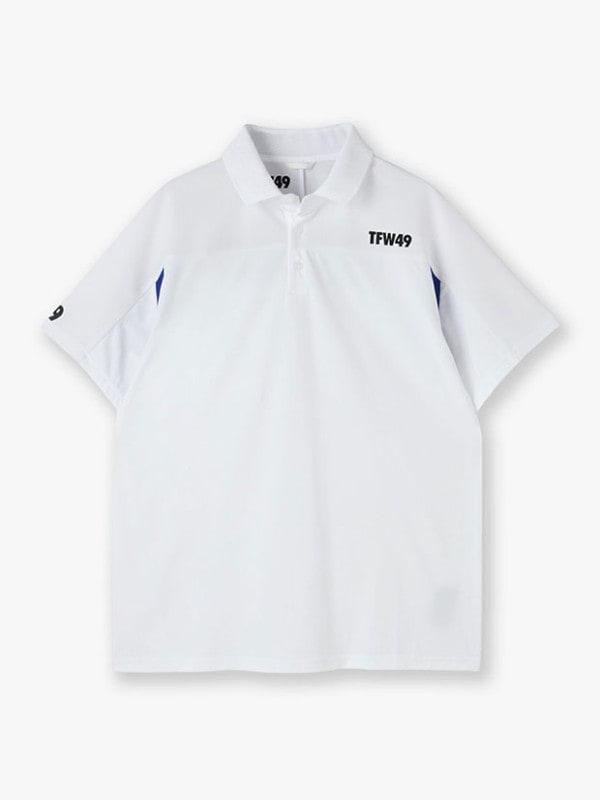 TFW49 SIDE MESH POLO / WHITE X WHITE