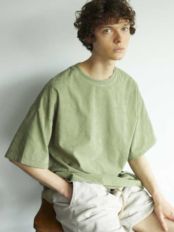 THING FABRICS TF Loose T-shirt / SMOKE GREEN