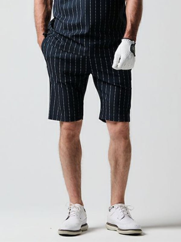 1PIU1UGUALE3 GOLF×PANZETTA GIROLAMO SHORT PT 113 STRIPE / NAVY