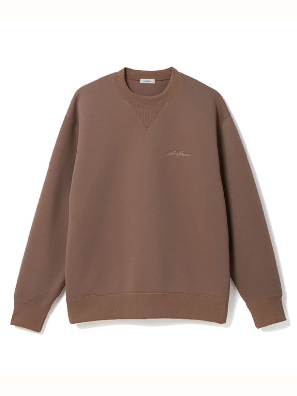 SeaGreen ECO CARDBOARD KNIT PULLOVER / BROWN