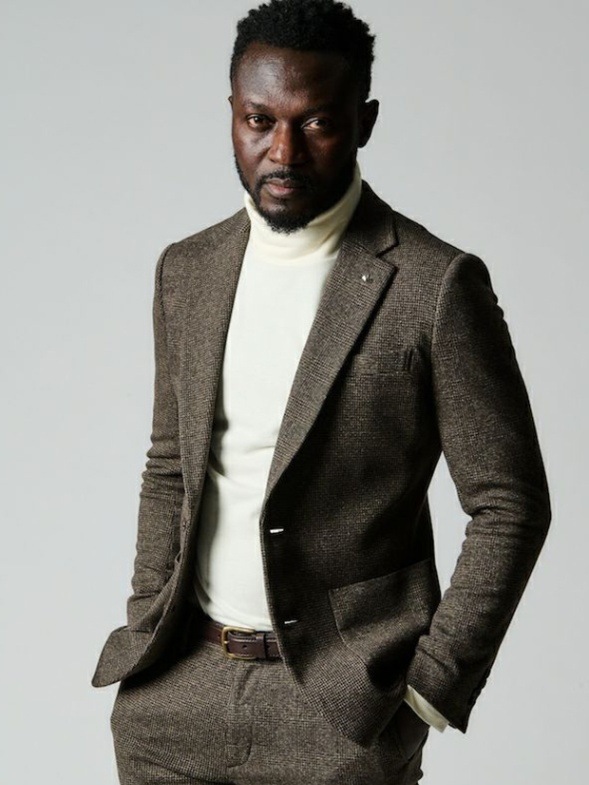 1PIU1UGUALE3 CRAZY RIB JKT / BROWN CHECK/CHIDORI