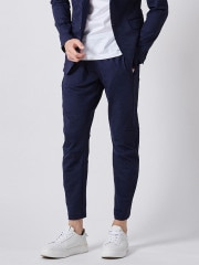 junhashimoto SLIM JERSEY PANTS -EMBOSS CAMO- / NAVY