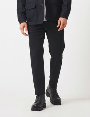 junhashimoto LIGHT WARM SLIM STRETCH PANTS / BLACK