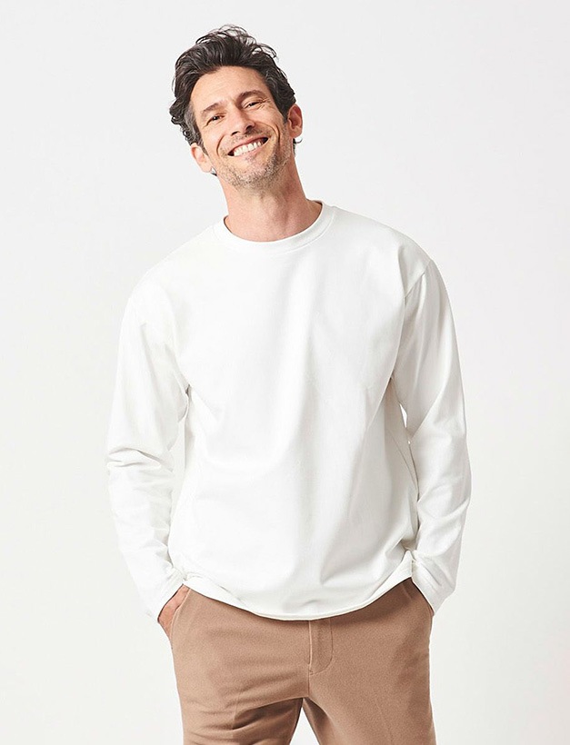 junhashimoto 101 EV SWEAT CREW T / WHITE