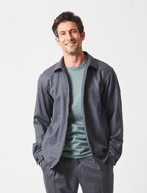 junhashimoto ZIP SHIRTS JACKET / H.GREY | junhashimoto
