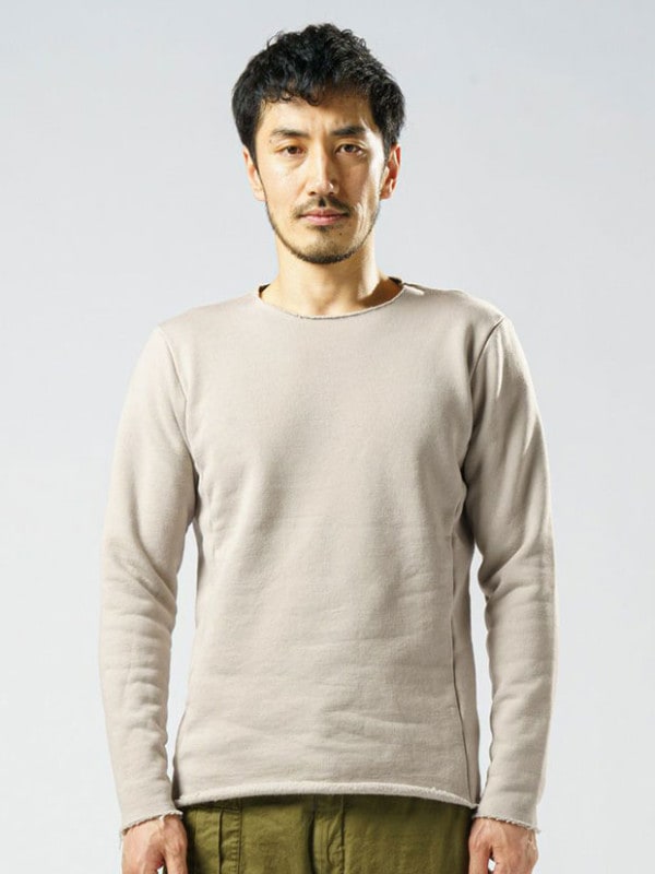 wjk heavy weight crew neck(brushed lining)  / ice gray