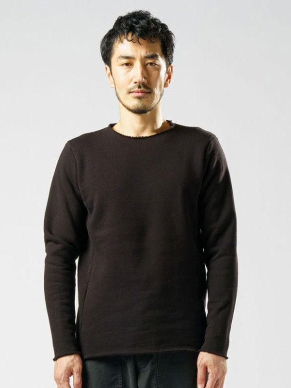 wjk heavy weight crew neck(brushed lining)  / black