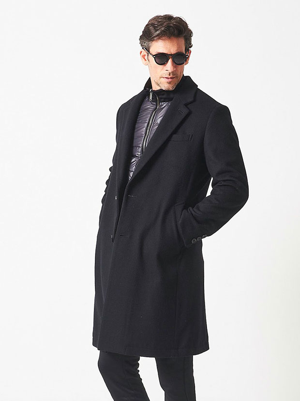 junhashimoto CHESTER COAT / BLACK