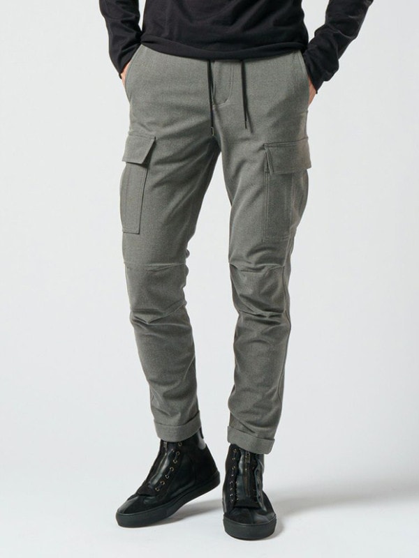 wjk easy slim cargo slacks / gray