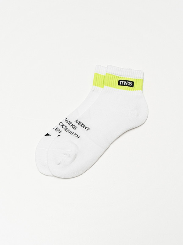 TFW49 SHORT SOX / WHITE x YELLOW