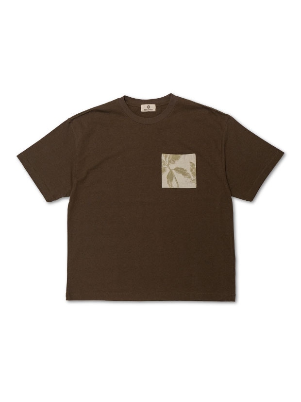 SeaGreen RECYCLE COTTON POCKET T-SHIRTS / OLIVE
